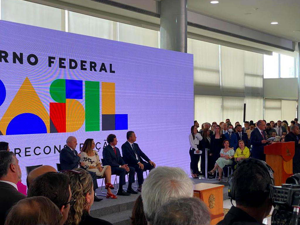Em discurso, Alckmin falou sobre a importância do desenvolvimento sustentável e reforçou sua lealdade à Lula