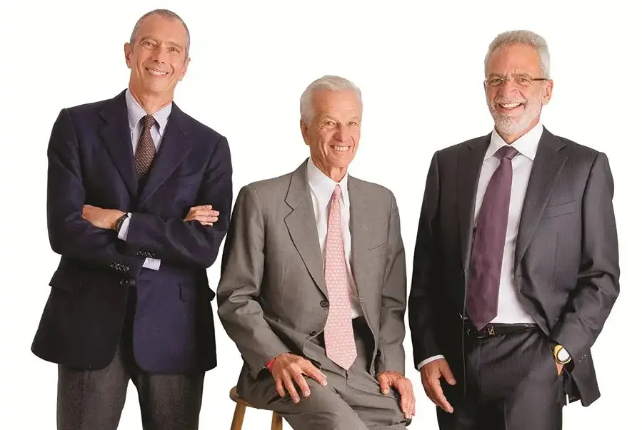 Os principais acionistas das Lojas Americanas, Carlos Alberto Sicupira, Jorge Paulo Lemann e Marcel Herrmann Telles. Foto: Divulgação. 