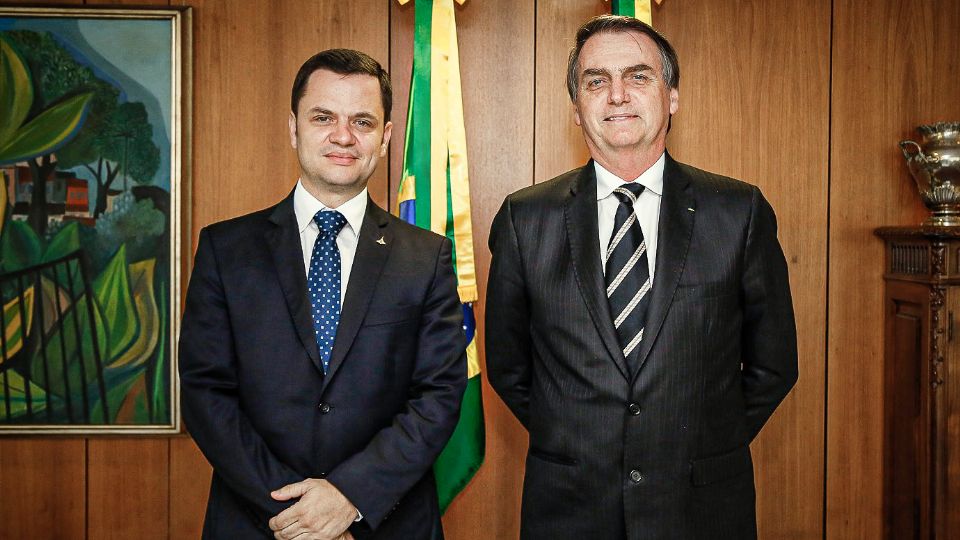 Anderson Torres e Jair Bolsonaro em 2019. Créditos: Presidência da República.