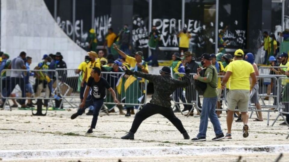 Atos terroristas em Brasília no dia 8 de janeiro. Créditos: Marcelo Camargo/Agência Brasil