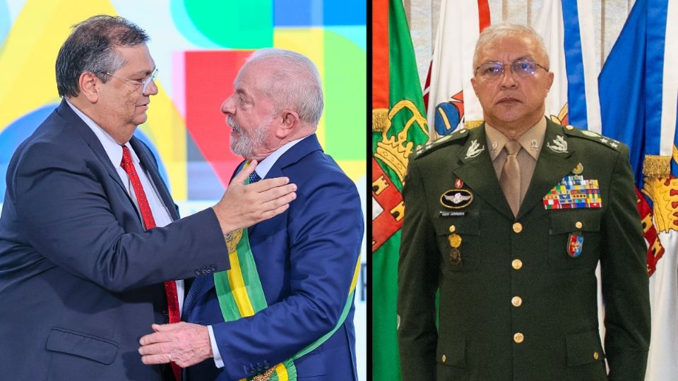 Lula com Flávio Dino e o general Júlio César de Arruda, comandante do Exército. Créditos: Ricardo Stuckert / Ministério da Defesa