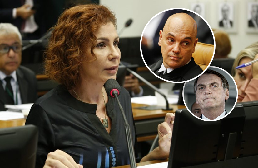 Com medo de ser presa por crimes cometidos, a extremista Zambelli sinaliza trégua com Alexandre de Moraes e rechaça ex-presidente Bolsonaro