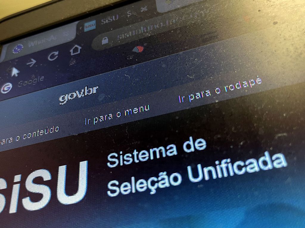 Página do SISU 2023 na internet. Foto: Juca Varella/Agência Brasil