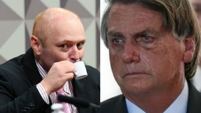 O hacker Walter Delgatti e o ex-presidente Jair Bolsonaro. .Agência Senado e Facebook