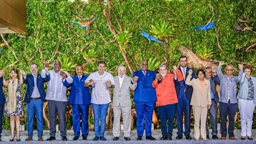 Representantes dos países que participam da Cúpula da Amazônia, em Belém Imagem: Ricardo Stuckert